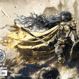 RED SONJA NOIR #1 - RUDY AO VIRGIN VARIANT WRAPAROUND COVER B HEROESCON KNIGHT OF COMICS EXCLUSIVE