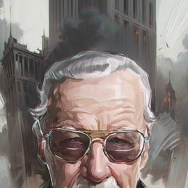TRIBUTE: STAN LEE VIKTOR MILLER GAUSA FOIL VARIANT FANEXPO DALLAS 2025 KNIGHT OF COMICS EXCLUSIVE LTD 50