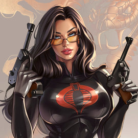 GI JOE REAL AMERICAN HERO #321 - KATYA SINYUKHINA VIRGIN VARIANT NYCC 2025 KNIGHT OF COMICS EXCLUSIVE LTD 750