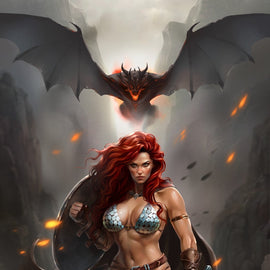 RED SONJA #12 - KATYA SINYUKHINA COVER A SDCC 2024 EXCLUSIVE KNIGHT OF COMICS EXCLUSIVE LTD 400