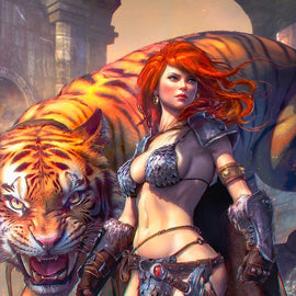 RED SONJA DEATH AND THE DEVIL #1 - TIAGO DA SILVA COVER A KNIGHT OF COMICS EXCLUSIVE LTD 400