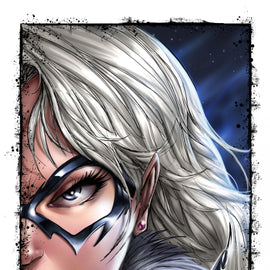 Blackcat Face Print