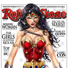 Wonder Woman Rolling Stone Print