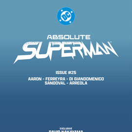 [FOIL] ABSOLUTE SUPERMAN #25 DAVID NAKAYAMA EXCLUSIVE VIRGIN VAR (11/04/2026)