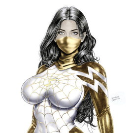 WAIFU CHRONICLES #1 - GHOST SPIDER COSPLAY - TIM GRAYSON COVER B KNIGHT OF COMICS EXCLUSIVE LTD 100
