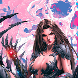 WITCHBLADE VAMPIRELLA #1 - SANTA FUNG COVER A VIRGIN VARIANT KNIGHT OF COMICS FAN EXPO DALLAS 2026 EXCLUSIVE LTD 500