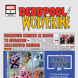 Deadpool / Wolverine #1 Tyler Kirkham MEGACON 2025 Exclusive Virgin PREMIUM BATTLE DAMAGED Var (01/01/2025)