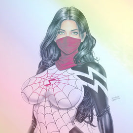 WAIFU CHRONICLES #1 - GHOST SPIDER COSPLAY - TIM GRAYSON COVER A FOIL KNIGHT OF COMICS EXCLUSIVE LTD 10