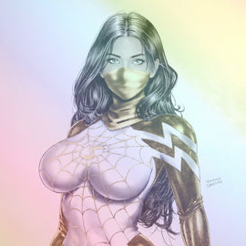 WAIFU CHRONICLES #1 - GHOST SPIDER COSPLAY - TIM GRAYSON COVER B FOIL KNIGHT OF COMICS EXCLUSIVE LTD 10