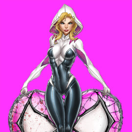 Webbed Blonde Girlfriend Virgin Comic