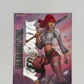 [SIGNED by David Nakayama] IMMORTAL RED SONJA #1 DAVID NAKAYAMA EXCLUSIVE FOIL STAMPED LOGO VAR (11/30/2022)