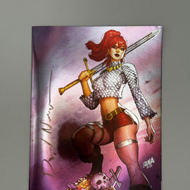 [SIGNED by David Nakayama] IMMORTAL RED SONJA #1 DAVID NAKAYAMA EXCLUSIVE FULL FOIL VIRGIN VAR (11/30/2022)