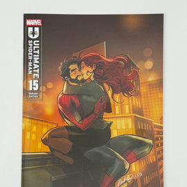 [Signed by Hickman] Ultimate Spider-Man #15 Unknown Comics Andolfo Exclusive Var [INST]