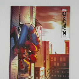 [Signed by Hickman] Ultimate Spider-Man #14 Unknown Comics Andolfo Exclusive Var [INST]