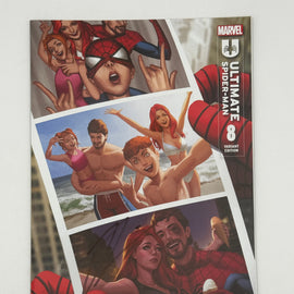 [Signed by Hickman] Ultimate Spider-Man #8 Unknown Comics Ejikure Exclusive Var [INST]