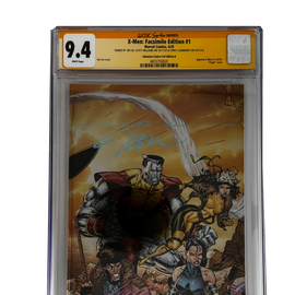 [TRIPLE SIGNED CGC YELLOW LABEL 4 PACK FOIL] X-Men 1991 #1 Facsimile Jim Lee | Claremont |  Williams Cover Var [Set #2]