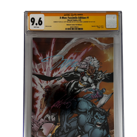 [TRIPLE SIGNED CGC YELLOW LABEL 4 PACK FOIL] X-Men 1991 #1 Facsimile Jim Lee | Claremont |  Williams Cover Var [Set #1]