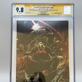 [REMARK | SIGNED DONNY CATES | RYAN STEGMAN][FOIL] VENOM #3 UNKNOWN COMICS EXCLUSIVE FACSIMILE STEGMAN VIRGIN NYCC VAR [CGC 9.8 YELLOW LABEL][IN STOCK]