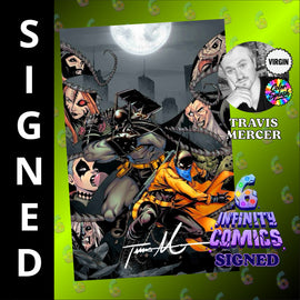 ABSOLUTE BATMAN #25 SIGNED BY TRAVIS MERCER COLOR SPLASH VIRGIN EXCLUSIVE