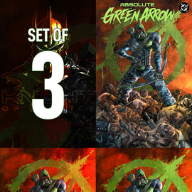 ABSOLUTE GREEN ARROW #1 - ALAN QUAH TRADE, VIRGIN & FOIL VARIANTS BUNDLE SET KNIGHT OF COMICS EXCLUSIVE