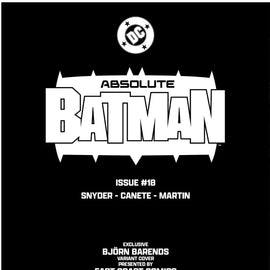 Absolute Batman #18 - ECC Bjorn Barends Exclusive (03/11/2026)