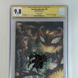[Signed by Tyler Kirkham] Amazing Spider-Man #799 CGC 9.8 Yellow Label Exclusive Var