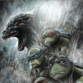 Teenage Mutant Ninja Turltes x Godzilla #5 Wil Shrike