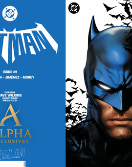Batman #1 pre-order art Alpha exclusive art by Dave Wilkins virgin variant
