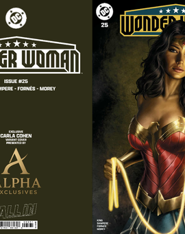 Wonder Woman #25 Alpha exclusive Pre-order. Trade variant by Carla Cohen