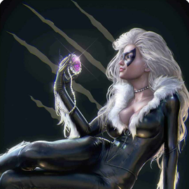 Black cat #1 Alpha exclusive Toronto Fan Expo exclusive set art by Tiago Da Silva