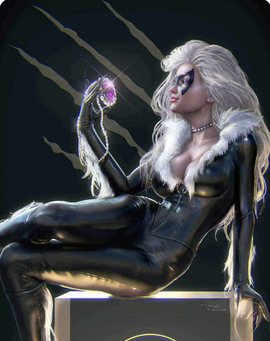 Black cat #1 Alpha exclusive Toronto Fan Expo exclusive Virgin variant art by Tiago Da Silva