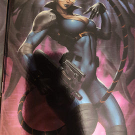 Absolute Catwoman #1 Alpha Exclusives pre-order. Art by Kunkka Purple virgin foil variant