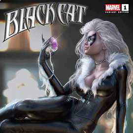 Black cat #1 Alpha exclusive Toronto Fan Expo exclusive set art by Tiago Da Silva