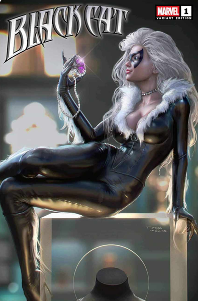 Black cat #1 Alpha exclusive Toronto Fan Expo exclusive set art by