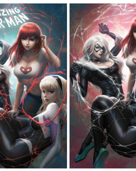 Amazing Spider-Man #13 Pre-order Alpha exclusive Trade /virgin variant set art by Kendrick (Kunkka) Lim
