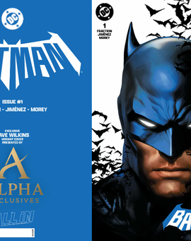 Batman #1 pre-order art Alpha exclusive art by Dave Wilkins virgin/trade dress set variant