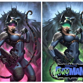 Absolute Catwoman #1 Alpha Exclusives pre-order. Art by Kunkka 2 book set