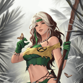ROGUE SAVAGE LAND # 1 MEGA CON LEIRIX COLOR SPLASH EXCLUSIVE VARIANT