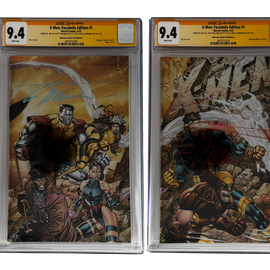 [TRIPLE SIGNED CGC YELLOW LABEL 4 PACK FOIL] X-Men 1991 #1 Facsimile Jim Lee | Claremont |  Williams Cover Var [Set #1]