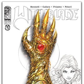 Witchblade #3 NYCC White Sketchup Cover