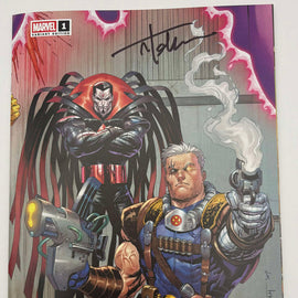 [Signed by Tyler Kirkham] Cable: Love & Chrome #1 Unknown Comics Tyler Kirkham Connecting Cover Exclusive Var [IN STOCK]